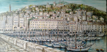 Obra contemporánea nombrada « Sète, le port de plaisance », Hecho por FARRUGIA