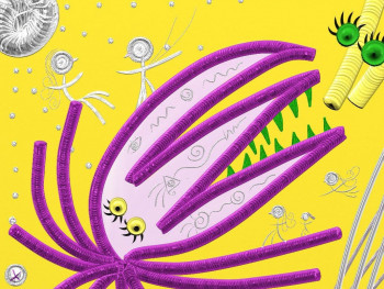 Obra contemporánea nombrada « Life on Solarius », Hecho por CATHERINE ANGELKOLOR