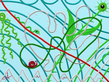 Obra contemporánea nombrada « Best way », Hecho por CATHERINE ANGELKOLOR