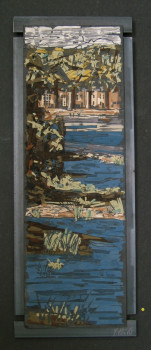 Obra contemporánea nombrada « Loire Fractale N°2 », Hecho por YANN HERVIS