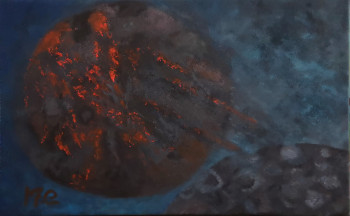 Obra contemporánea nombrada « la planete terre de demain si.... », Hecho por MARIA COUTINHO / MARIA C.