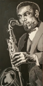 Obra contemporánea nombrada « Coltrane », Hecho por NEGRE