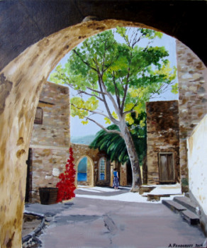 Obra contemporánea nombrada « Spinalonga », Hecho por ANDRé FEODOROFF