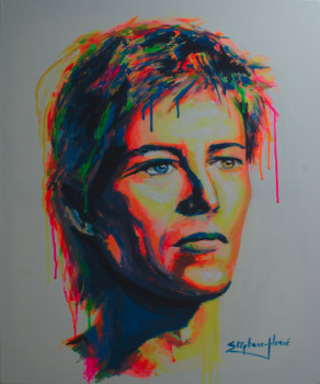 Obra contemporánea nombrada « David Bowie », Hecho por STéPHANE-HERVé