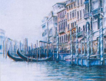 Obra contemporánea nombrada « VERNISSAGE A L'HÔTEL MARCONI », Hecho por FARRUGIA