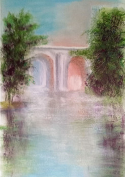 Obra contemporánea nombrada « Pont à la porte St Jacques Parthenay », Hecho por BARTLET-DROUZY