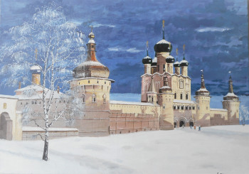Obra contemporánea nombrada « ROSTOV. Le kremlin », Hecho por ANDRé FEODOROFF