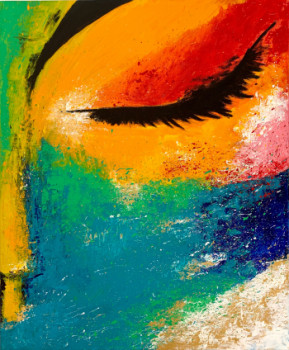 Obra contemporánea nombrada « Color face », Hecho por ARTY_MARIE