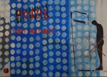 Obra contemporánea nombrada « Paris Belleville, mon Amour », Hecho por FAHIMA BOUBIA... NU