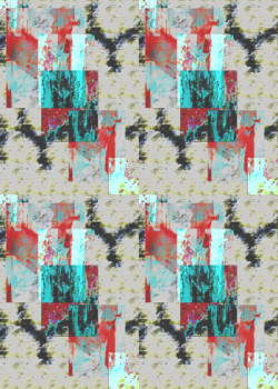 Obra contemporánea nombrada « MOTIF PAPIER PEINT N°19 », Hecho por DEKORTRONIK