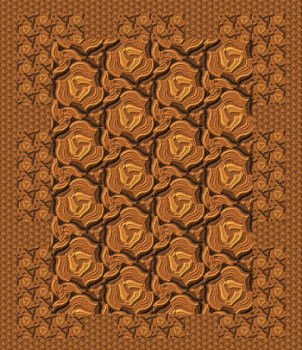 Obra contemporánea nombrada « MOTIF TAPIS N° 11 », Hecho por DEKORTRONIK