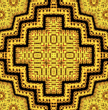 Obra contemporánea nombrada « MOTIF TAPIS N° 44 », Hecho por DEKORTRONIK