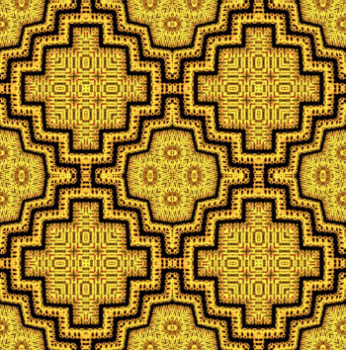 Obra contemporánea nombrada « MOTIF TAPIS N° 45 », Hecho por DEKORTRONIK