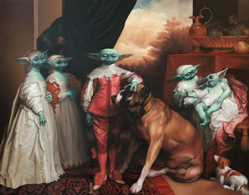 Obra contemporánea nombrada « THE YODA'S CHILDREN », Hecho por BRUET