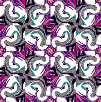Obra contemporánea nombrada « MOTIFMOQUET N°98 », Hecho por DEKORTRONIK