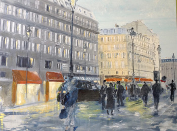 Obra contemporánea nombrada « Gare de Lyon », Hecho por HUGHES DE LA TAILLE