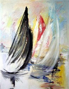 Obra contemporánea nombrada « Evasion sur" Alhingi" », Hecho por IRANE PERKO