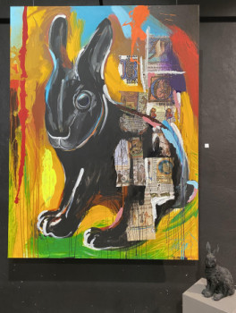 Obra contemporánea nombrada « LAPPINO BUNNY BUMM BUMM », Hecho por WEITEN - DE WAHA