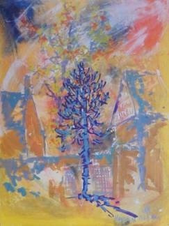 Obra contemporánea nombrada « L ARAUCARIA », Hecho por MARIE-PIERRE ESTEVE