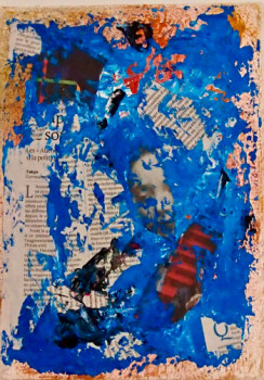 Obra contemporánea nombrada « Collage 1 », Hecho por BRU