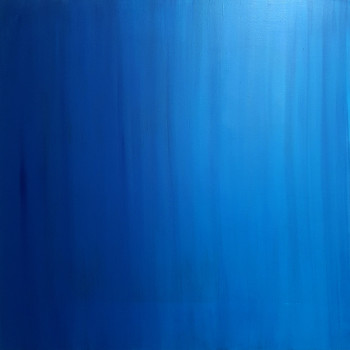 Obra contemporánea nombrada « Bleu Délavé », Hecho por PATRICK JOOSTEN