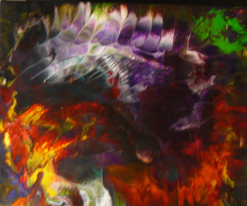 Obra contemporánea nombrada « Pich ' magic abstract 149 », Hecho por PICH