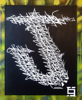 Obra contemporánea nombrada « LETTERZ_J », Hecho por JEKLE