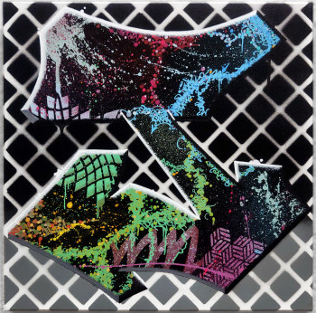 Obra contemporánea nombrada « LETTERZ_J-3 », Hecho por JEKLE