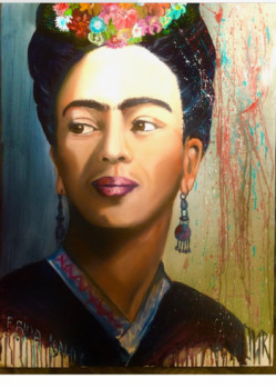 Obra contemporánea nombrada « Frida », Hecho por JMR