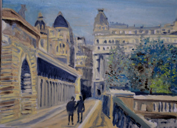 Obra contemporánea nombrada « Pont de Bir-Hakeim », Hecho por JERôME DUFAY