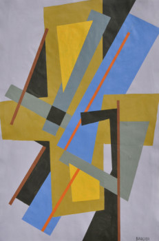 Obra contemporánea nombrada « composition N°1239 », Hecho por BAUGIER