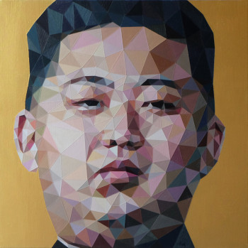 Obra contemporánea nombrada « Kim Jong Un », Hecho por TIM.K