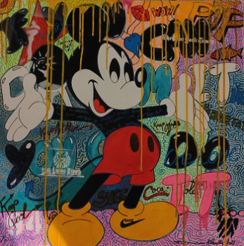 Obra contemporánea nombrada « Mickey Pop », Hecho por DAMIEN ALLHEILLY