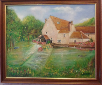 Obra contemporánea nombrada « Le moulin de Varennes Jarcy », Hecho por SEREN