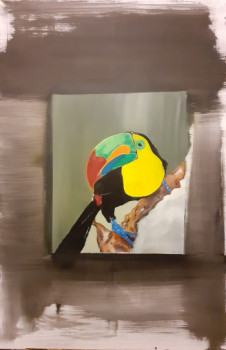 Obra contemporánea nombrada « Toucan », Hecho por RêV à NAISSANCE