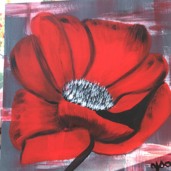 Obra contemporánea nombrada « La fleur Rouge », Hecho por YSA