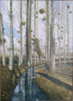 Obra contemporánea nombrada « Paysage Mellois 2 », Hecho por DIDIER SITAUD