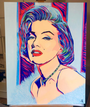 Obra contemporánea nombrada « Marilyn », Hecho por SPLARTDESIGNS