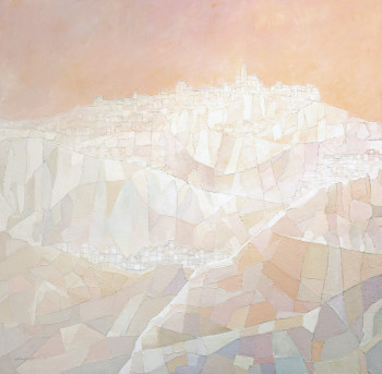 Obra contemporánea nombrada « CASARES », Hecho por ANTONIO GACIA