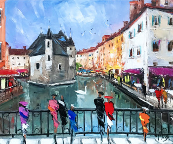 Obra contemporánea nombrada « le palais de l isle  ANNECY », Hecho por LOUIS MAGRE