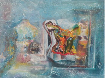 Obra contemporánea nombrada « FENETRE SUR COUR », Hecho por MARLENE HUE