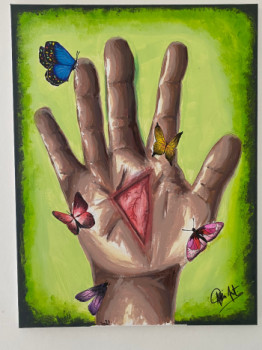 Obra contemporánea nombrada « Hand », Hecho por ALL IN ART’S