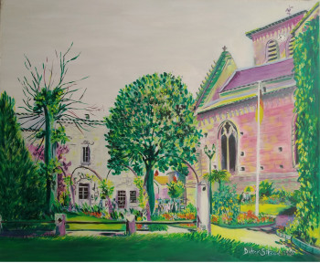 Obra contemporánea nombrada « L'église de Magne'. », Hecho por DIDIER SITAUD