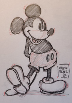 Obra contemporánea nombrada « Mickey », Hecho por VALERIE PORTIER