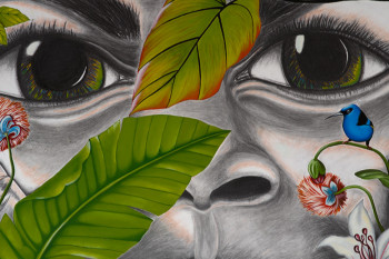 Obra contemporánea nombrada « Focus », Hecho por CHRICE MAYOUMA