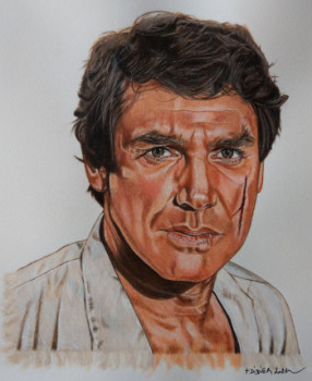 Obra contemporánea nombrada « Joeffrey De Peyrac (Robert Hossein) », Hecho por PLOUVIEZDIDIER_ART