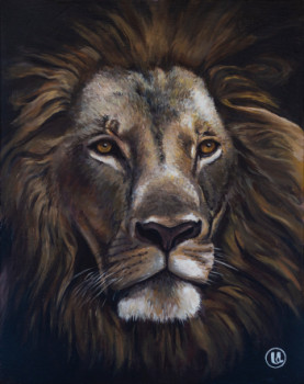 Obra contemporánea nombrada « Le lion », Hecho por BARON IS WOW