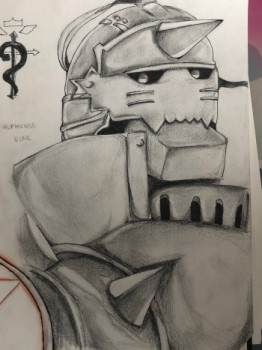 Obra contemporánea nombrada « Alphonse Elric, fullmetal alchimiste brotherhood », Hecho por ENMA