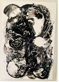 Obra contemporánea nombrada « Double face », Hecho por VEBECA