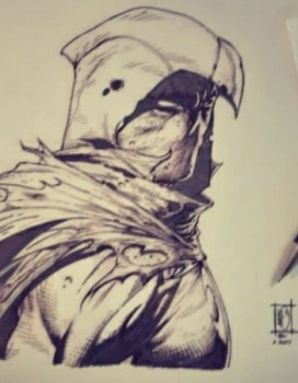 Obra contemporánea nombrada « Moonknight », Hecho por DR STRANGEL